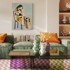 STYLER Slika s ručno oslikanim elementima 70x100 cm Penelope