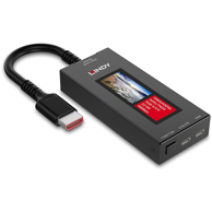 LINDY HDMI 8K60 signal analyzer analizator signala, crno