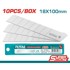 TOTAL Set listova za skalpel One-Stop Tools 18x100 mm 10-dijelni, srebrni