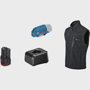 BOSCH Grijani prsluk GHV 12 + 18V XA, crni, veličina 3XL