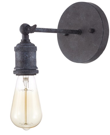 Dekorativna zidna rasvjeta Loft171-W MB, mat crna