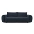 BOBOCHIC PARIS Tamno plava sklopiva sofa od samta 257 cm Lucien, 257x122x90 cm
