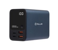 TELLUR Powerbank prijenosni punjač PD903 Ultra Pro, 10000 mAh, 2x QC3.0 22.5W, 2x PD 100W, LCD zaslon, plavi