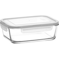 LAV Staklena posuda s poklopcem 1200 ml, prozirna