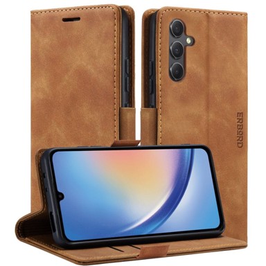 OVERBOARD Futrola za Samsung Galaxy A35 5G, Vintage novčanik s preklopom, smeđa