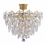 MARKSLÖJD Stropna svjetiljka u zlatnoj boji Rosendal Luxy, ø 48 cm