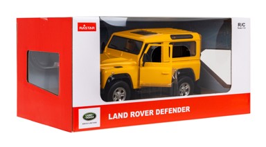 Auto na daljinsko upravljanje Land Rover Defender, žuti, 1:14