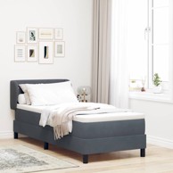 Krevet boxspring, 80 x 200 cm, svijetlosiva i bijela