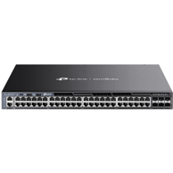 TP-LINK Mrežni prekidač Omada SG6654XHP, upravljani L3, 48 x Gigabit Ethernet, PoE, 1U, crna
