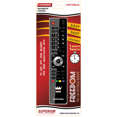 SUPERIOR Daljinski upravljač, za 2 uređaja, PC programiranje