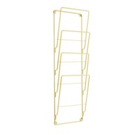 PT LIVING Zidni držač za časopise Magazine, pocinčani čelik, zlatni