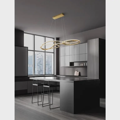 Nudos NOVA LUCE Visilica NL9289083, LED 158 W, 3000 K, 11060 lm, dimm, IP20, zlatna