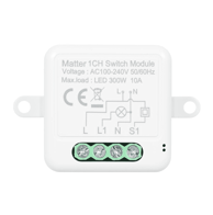 Pametni WiFi prekidač Matter SB14, s jednom tipkom