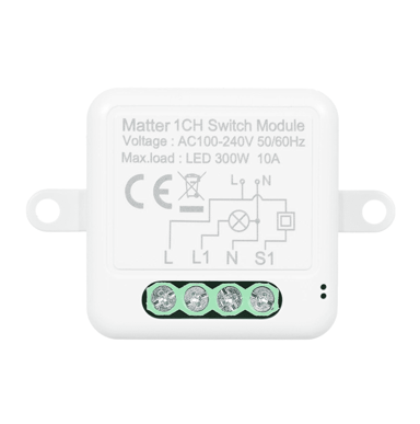 Pametni WiFi prekidač Matter SB14, s jednom tipkom