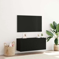 TV zidna kancelarija, 100x30x41 cm, crni hrast, konstruirano drvo