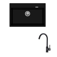 CARYSIL Set sudopera i slavine Waltz, crna