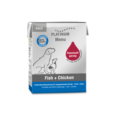 PLATINUM Menu riba i piletina, 375 g, tetra-pak