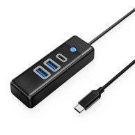 ORICO HUB adapter PWC2U-C3 USB-C – 2× USB 3.0 / USB-C 3.0, crni