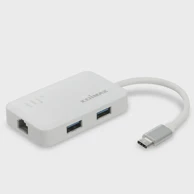 EDIMAX USB-C mrežni hub EU-4308, 3× USB 3.0, Gigabit Ethernet