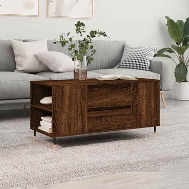 Stolić za kavu 102x44,5x50 cm, konstruirano drvo, boja hrasta