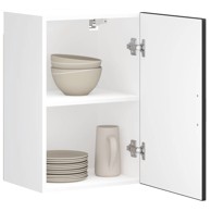 Kuhinjski zidni ormarići 2 kom Porto crni konstruirano drvo