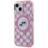 Karl Lagerfeld IML Monogram Karl & Choupette Head MagSafe maskica za iPhone 15 Plus, roza