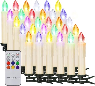 NIKCORP LED božićne svijeće 30 kom., bijele