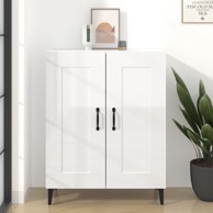Komoda sjajna bijela 69,5x34x90 cm od konstruiranog drvo