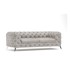 ROPEZ Svijetlo siva baršunasti sofa 225 cm Chelsea, 225x100x75 cm