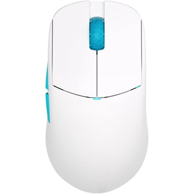 LAMZU Gaming miš Atlantis Mini Pro, bijeli, desna ruka, žični/bežični, optički, 26000 DPI, Huano Blue Pink Dot prekidači