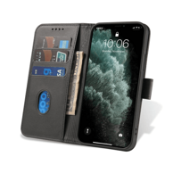 ONASI Wallet kožna preklopna torbica, Samsung Galaxy S23 FE, crna