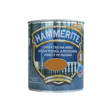 HAMMERITE Boja za metal Hammered efekt lak Max, bakrena 0,75 l