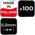 Odstojnici 5,0 mm, 100 kom