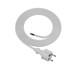 Priključni kabel s ravnim utikačem 1,5 m 3 x 1,5 16 A IP44, bijeli