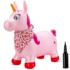 Jednorog za skakanje s maramom, 60cm, rozi