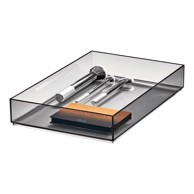 IDESIGN Mat crni kupaonski kozmetički organizator od reciklirane plastike 
