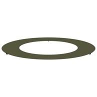 Keramička sadilica, maslinasta, velika, dekorativni umetci