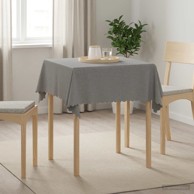 Tkanina za stol kvadratna 110 x 110 cm, svjetlosiva