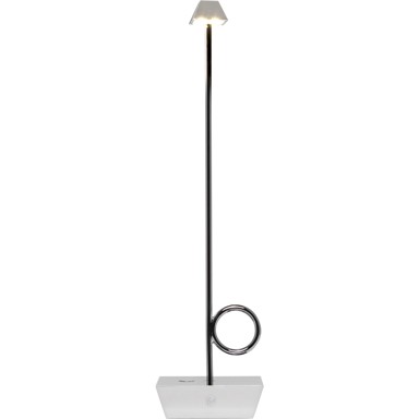 BROGGI Stolna lampa, Lampada Bugia, krom, punjiva