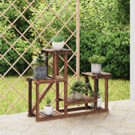 Stalak za cvijeće 90 x 25 x 73,5 cm od masivne jelovine