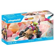 PLAYMOBIL Set za slaganje Autić za utrke Sladoled 71718, 30 dijelova