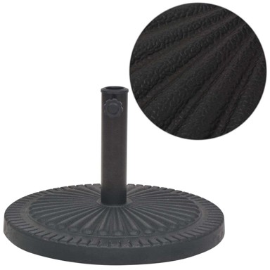 Stalak za suncobran od smole okrugli 14 kg, crni
