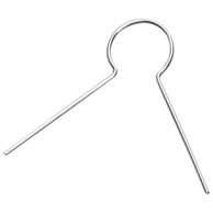 Vješalice za kuglice/jaja, 25 mm, pakiranje 25 komada, srebrne  