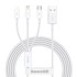BASEUS Kabel, Superior Series, 3u1, USB na micro USB / USB-C / Lightning, 3.5A, 1.2m 