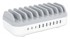 MANHATTAN Punionica Charging Station 10-portna (3×USB-C PD do 18W + 7×USB-A do 12W), bijela/siva