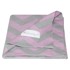 KINDSGUT Ružičasto-siva pamučna dječja deka Zigzag, 80 x 100 cm