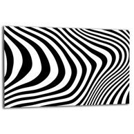 TMK ARTDEKO staklena zaštitna ploča za štednjak 80 x 52 cm, motiv zebra