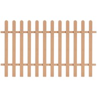 Ograda od kolaca WPC 200 × 120 cm, smeđa
