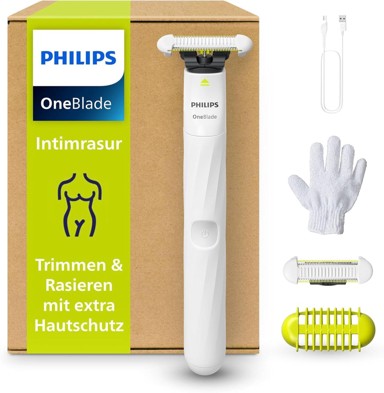PHILIPS brijač OneBlade Intimate sa štitnikom kože