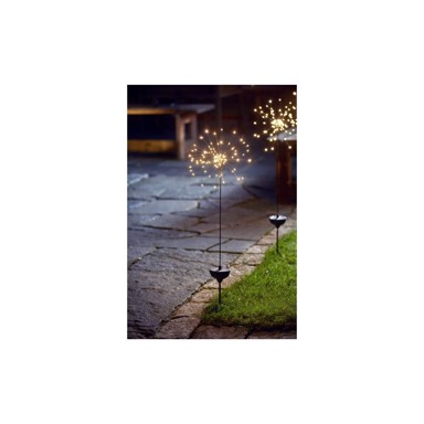 STAR TRADING Vanjska solarna LED svjetiljka s bijelim diodama Firework, visina 100 cm